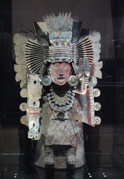 Bruciatore di incenso a forma della dea del mais Xilonen, Tlahuac, periodo postclassico tardo, c.1500 da Aztec