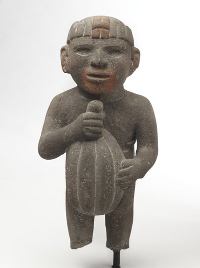 Uomo che trasporta una bacca di cacao, 1440-1521 da Aztec