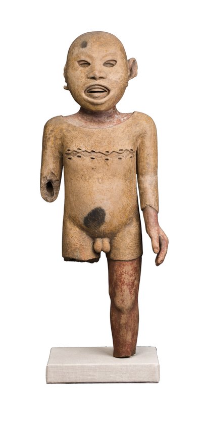 Impersonatore rituale della divinità Xipe Totec, possibilmente Veracruz centrale, 1450-1500 da Aztec