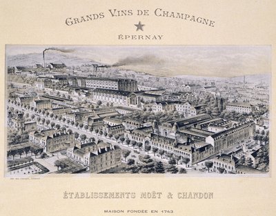 Moet & Chandon, Epernay, da La France Vinicole, pubblicato da Moet & Chandon da B. Arnaud