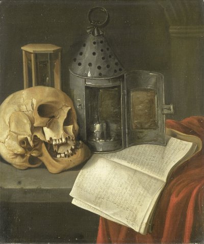 Natura morta vanitas da B. Schaak