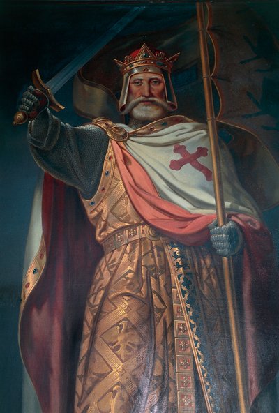 Repubblica Ceca, Boemia Meridionale, Castello di Rozmberk, crociato (dettaglio) da B. Strobl