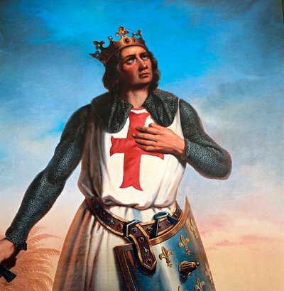 Ritratto di Luigi IX re di Francia detto San Luigi da B. Strobl