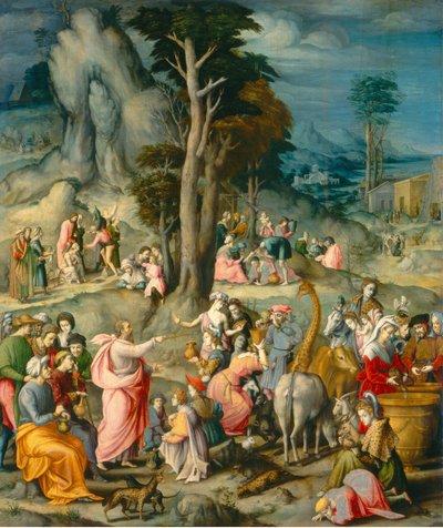 La raccolta della manna da Bacchiacca