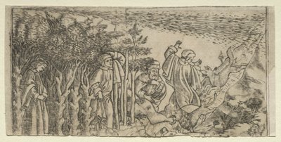 Dante Perso nel Bosco: Fuga e Incontro con Virgilio, Canto I, 1481 da Baccio Baldini