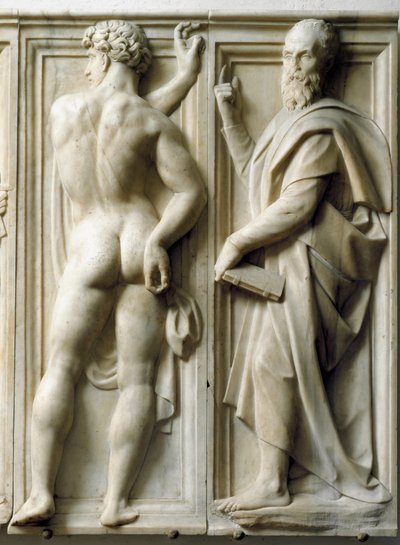 Profeta e Ignudo Basso rilievo in marmo di Baccio Bandinelli da Baccio Bandinelli