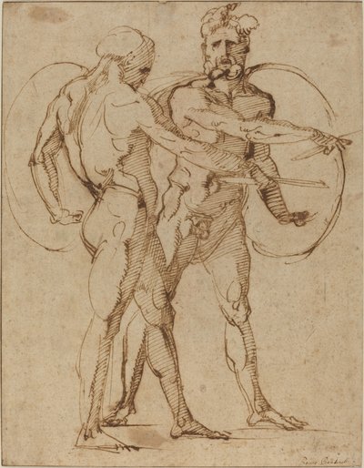 Due nudi maschili da Baccio Bandinelli