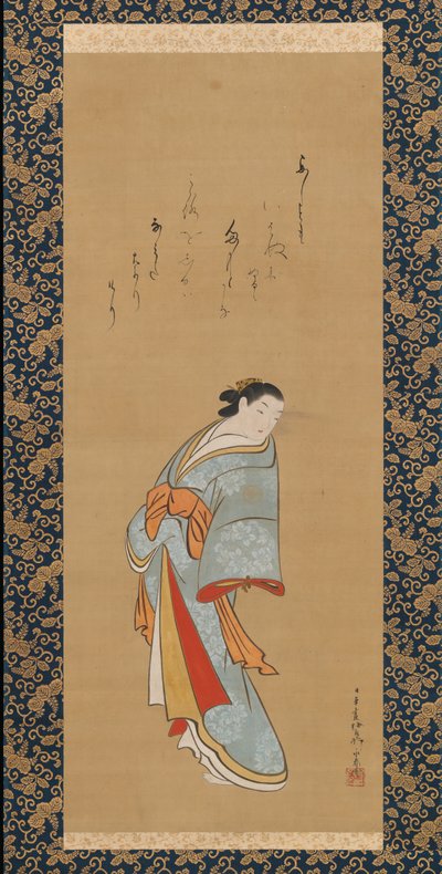 Cortigiana in piedi da Baioken Eishun