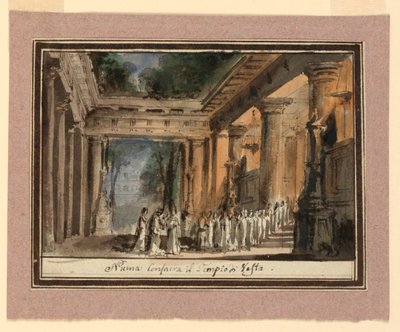 Progetto per la consacrazione di un tempio antico da Baldassare Cavallotti