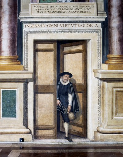 Falsa porta (XVI secolo), Baldassare Croce, affresco, parete sud della Sala Regale, Municipio, Roma, Lazio, Italia da Baldassare Croce