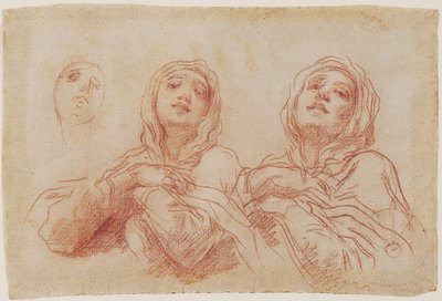 Studi per la Testa della Vergine, c.1680 da Baldassare Franceschini