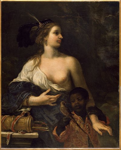 Donna turca con bambino nero, c.1650-1670 da Baldassare Franceschini