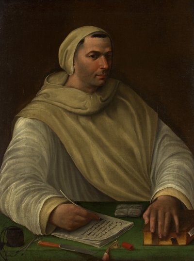 Ritratto di un monaco olivetano da Baldassare Peruzzi