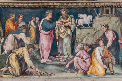 Parnaso, con Pegaso e Poeti da Baldassarre Peruzzi