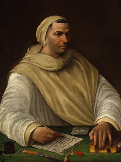 Ritratto di un monaco olivetano, c.1515 da Baldassarre Peruzzi