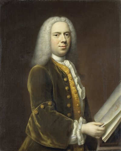 Ritratto di un Uomo, probabilmente Cornelis Troost (1696-1750) da Balthasar Denner