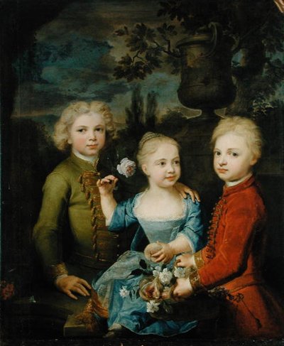 I figli del consigliere Barthold Heinrich Brockes (1680-1747) da Balthasar Denner