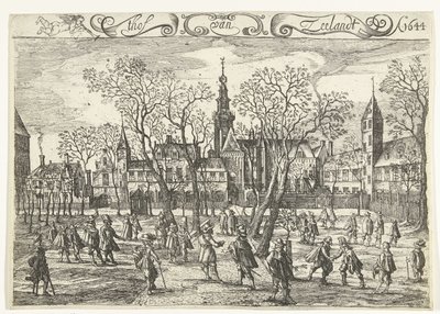 Il cortile della Zelanda a Middelburg, 1644 da Balthasar Florisz. van Berckenrode