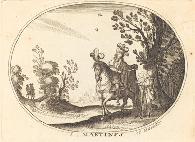 San Martino e il mendicante da Balthasar Moncornet