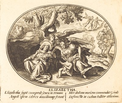 La Fuga di Santa Elisabetta con il Bambino San Giovanni da Balthasar Moncornet