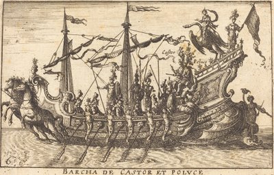 Barca di Castore e Polluce da Balthasar Moncornet after Remigio Cantagallina