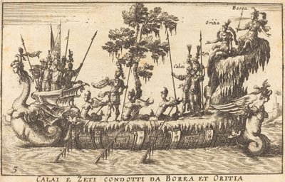 Calai e Zeti condotti da Borea e Oritia da Balthasar Moncornet after Remigio Cantagallina
