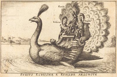 Evrito Echione e Etalide Argonote da Balthasar Moncornet after Remigio Cantagallina