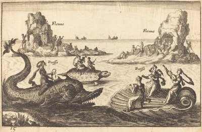 Dee sul fiume da Balthasar Moncornet after Remigio Cantagallina
