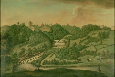 Vista sul fiume Skell a Studley Royal da Balthasar Nebot