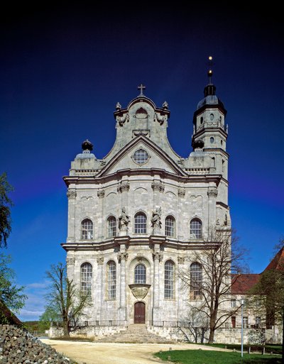 Veduta della facciata del monastero di Johann Balthasar Neumann da Balthasar Neumann