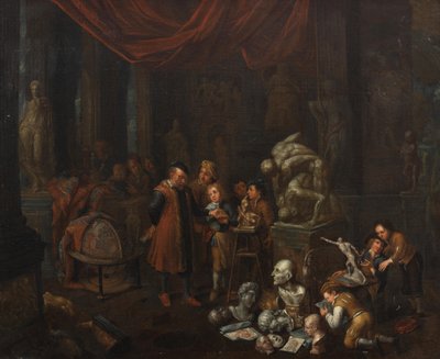 Lo studio dello scultore da Balthasar van den Bossche