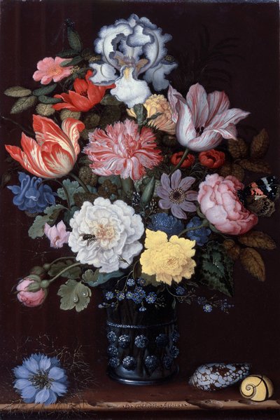 Natura morta floreale con conchiglie da Balthasar van der Ast