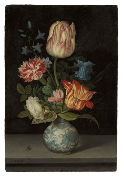 Composizione floreale in un vaso Wanli da Balthasar van der Ast