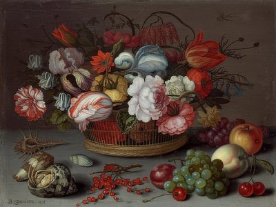 Cesto con fiori da Balthasar van der Ast