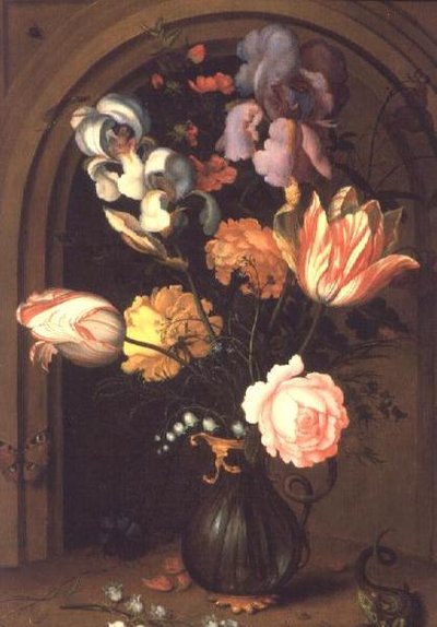 Natura Morta di Fiori in un Vaso da Balthasar van der Ast