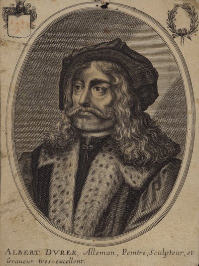 Albrecht Durer, pittore e incisore tedesco (incisione) da Balthazar Moncornet