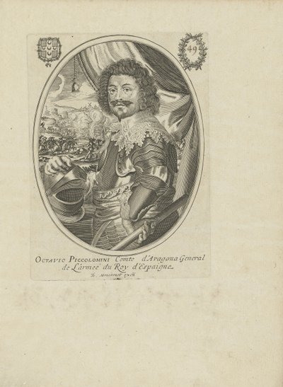 Ritratto del principe Ottavio Piccolomini, duca di Amalfi da Balthazar Moncornet