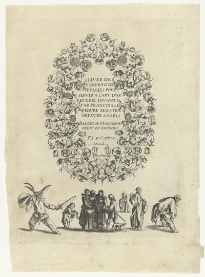 Pagina del titolo: Livre de Fleurs & de Feuilles pour servir à l