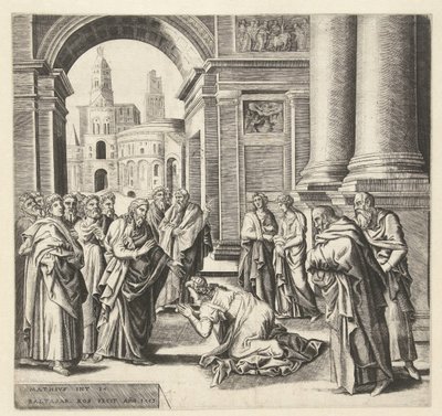 Cristo e la donna di Canaan da Balthazar van den Bos
