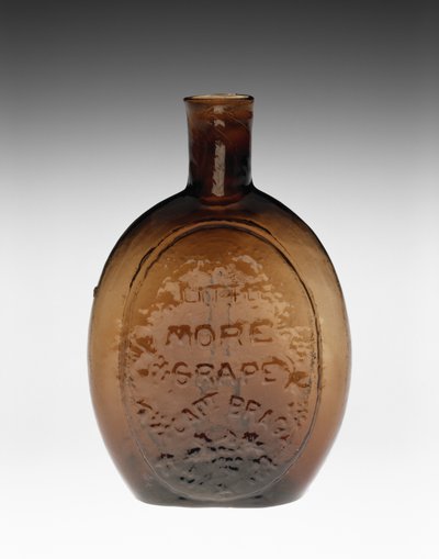 Fiasca figurata, c. 1847 da Baltimore Glass Works