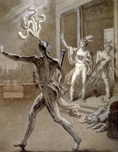 Don Giovanni e il fantasma di suo padre da Barathier Barathier