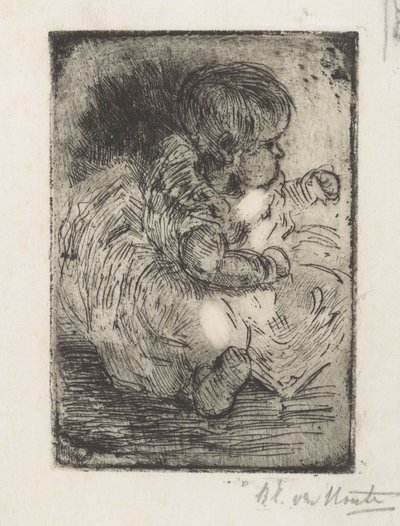 Ritratto di H.W. Mouton da bambino da Barbara Elisabeth van Houten (signed by artist)