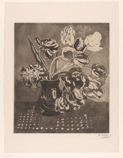 Tulipani in una brocca da Barbara Elisabeth van Houten (signed by artist)