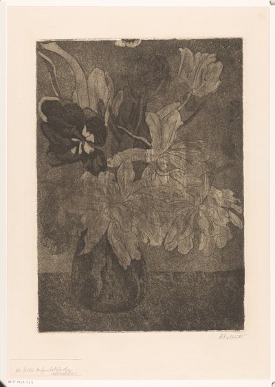 Vaso con tulipani da Barbara Elisabeth van Houten (signed by artist)