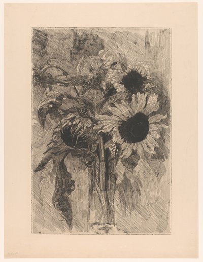 Girasoli in un vaso da Barbara Elisabeth van Houten (signed by artist)