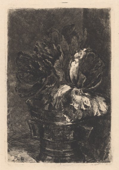 Tulipani in un mortaio di rame da Barbara Elisabeth van Houten