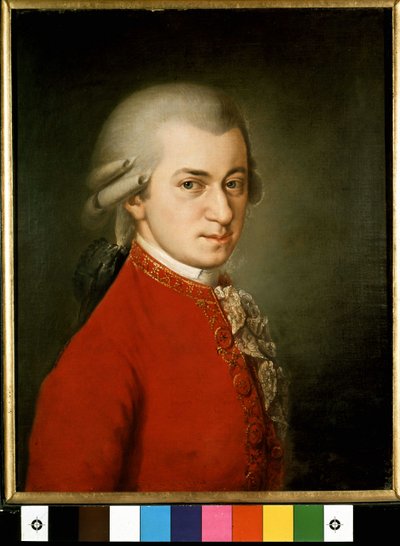 Ritratto di Wolfgang Amadeus Mozart (1756-1791) - dipinto di Barbara Krafft da Barbara Krafft