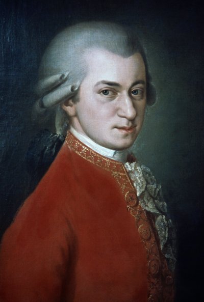 Wolfgang Amadeus Mozart, ritratto postumo di Barbara Krafft da Barbara Krafft