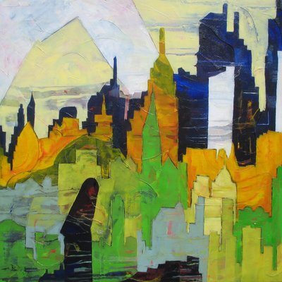 Livelli astratti del paesaggio urbano da Barbara Piatti