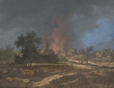 Incendio in un villaggio da Barbara Regina Dietzsch